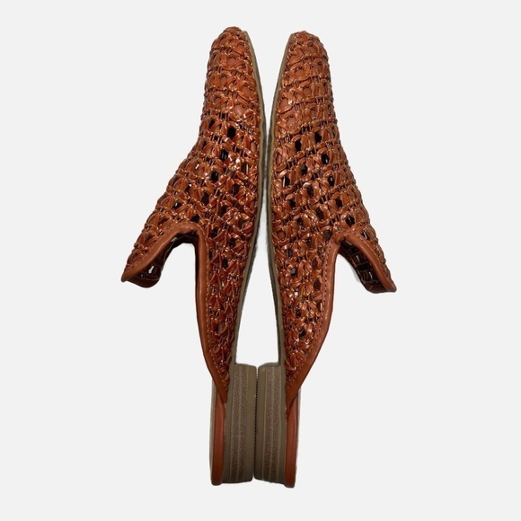 AMERICAN EAGLE OUTFITTERS BROWN LOW HEEL WOVEN SLIDES size 11 - Picture 6 of 10